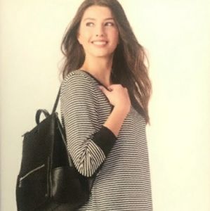 Charlie Paige Black & White Stripe Dress